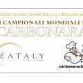 Mondiali di Carbonara 2018, appuntamento al 21 gennaio